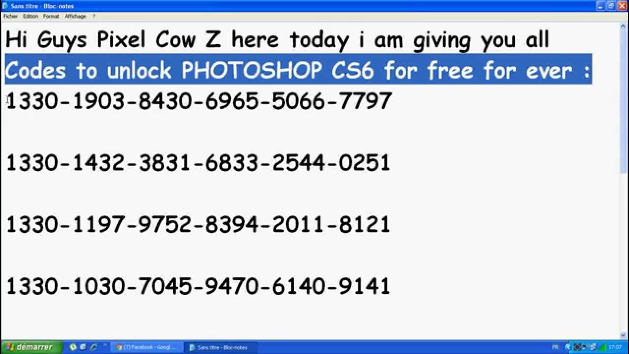 adobe photoshop cs6 with serial key free download utorrent